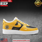 Boston Bruins Hockey Ice Custom Air Force 1 Sneakers Shoes