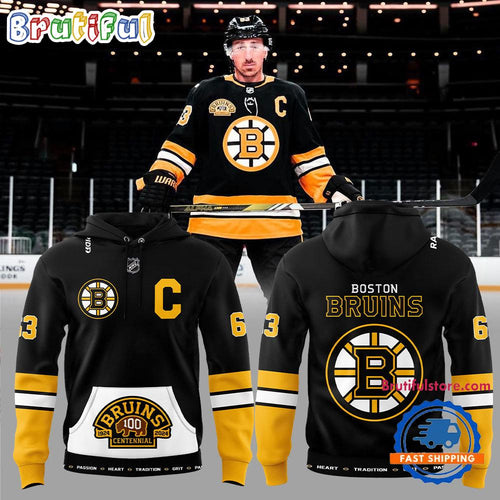 Boston Bruins NHL 100th Centennial 1924-2024 Hoodie T-Shirt