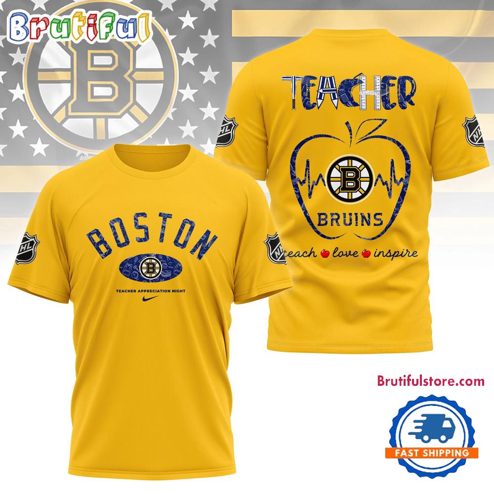 Boston Bruins NHL Teacher Appreciation Day 3D T Shirt