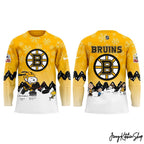 Boston Bruins Peanuts Winter Hockey Jersey