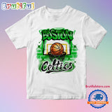Boston Celtics Basketball Wall Paint T Shirt