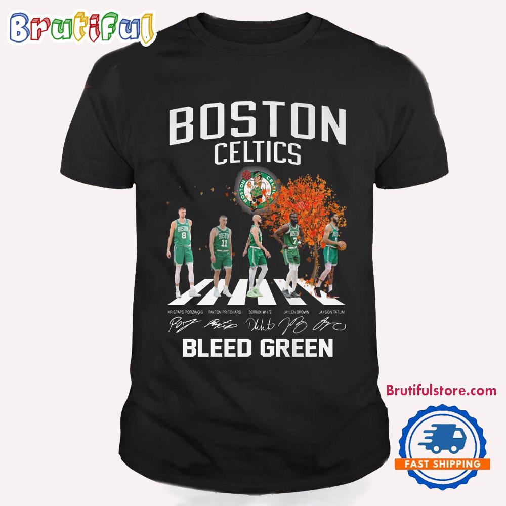 Boston Celtics Bleed Green Signature 2025 T Shirt