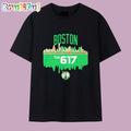 Boston Celtics the 617 skyline T Shirt