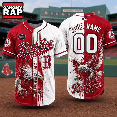 Boston Red Sox 2026 MLB Eagle America Personalized Baseball Jersey