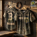 Boston Red Sox Camo Deer Hunting Baseball Jersey