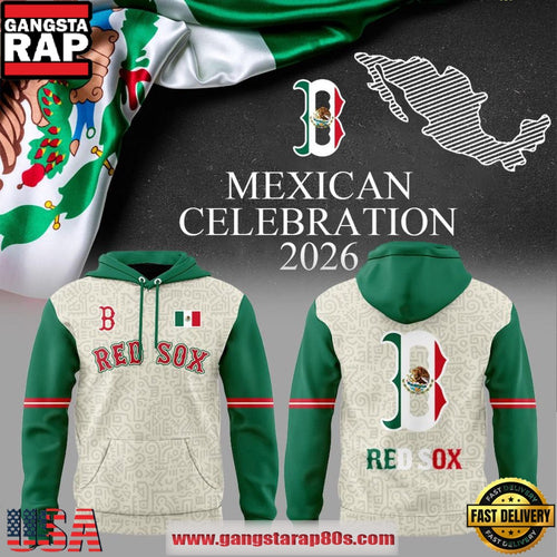 Boston Red Sox Celebration Mexican 2026 Unisex Hoodie