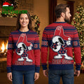Boston Red Sox Dabbing Snoopy Ugly Christmas Sweater