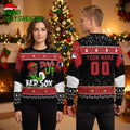 Boston Red Sox Grinch Drink Up Custom Name And Number Ugly Christmas Sweater