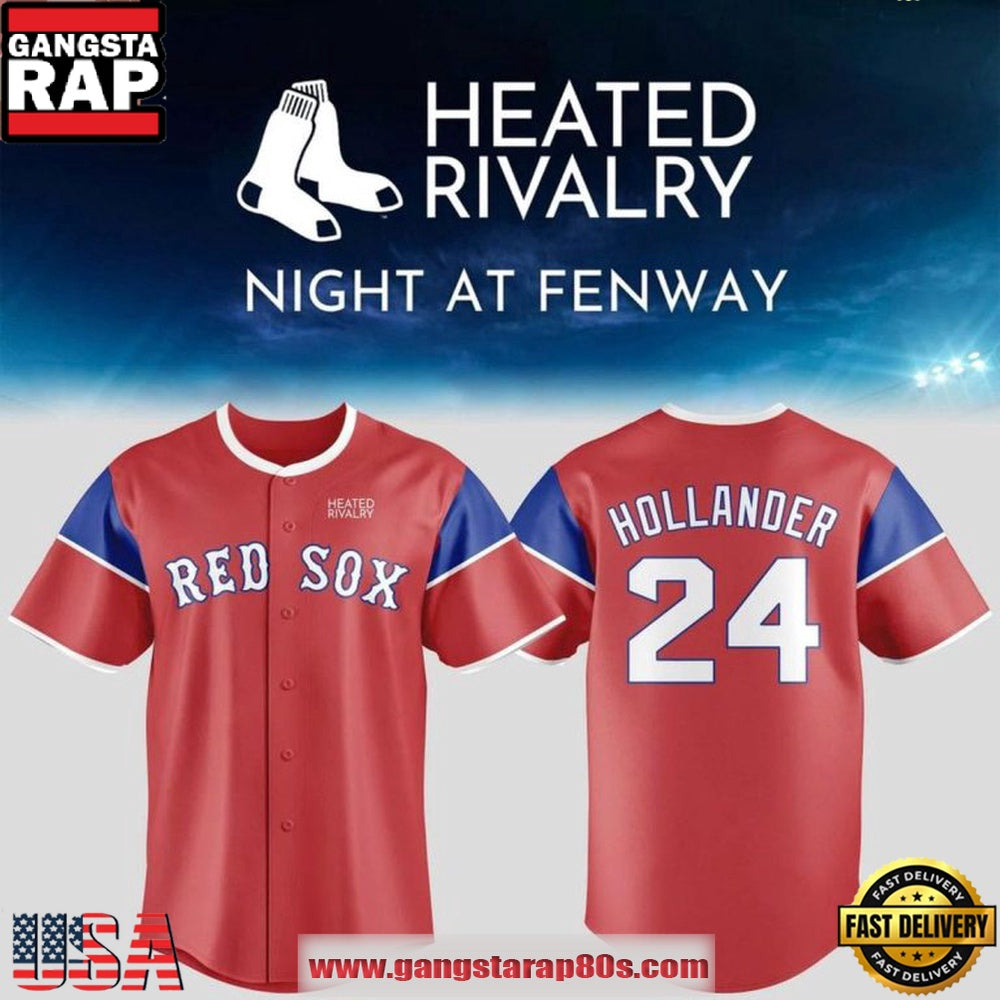 Boston Red Sox Heated Rivalry Night 2026 Shane Hollander #24 Limited Edition Baseball Jersey