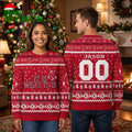 Boston Red Sox It Is What It Is Personalized Name And Number Ugly Christmas Sweater
