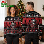 Boston Red Sox Jack Skellington Baseball Ugly Christmas Sweater