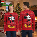 Boston Red Sox Mickey Mouse Santa Hat Boston Red Sox Baseball Ugly Christmas Sweater