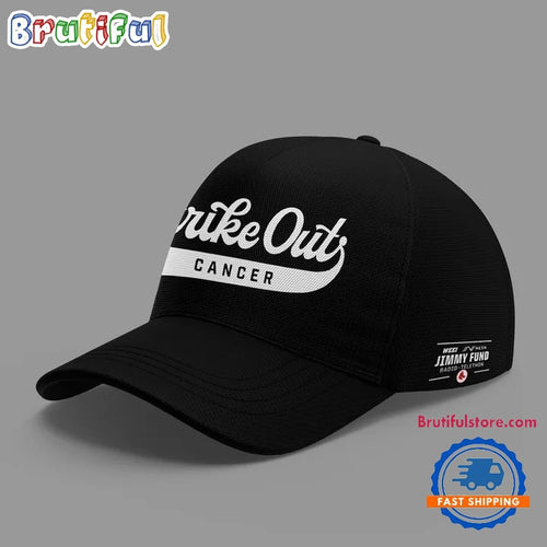 Boston Red Sox Strike out cancer 2026 Black Baseball Cap