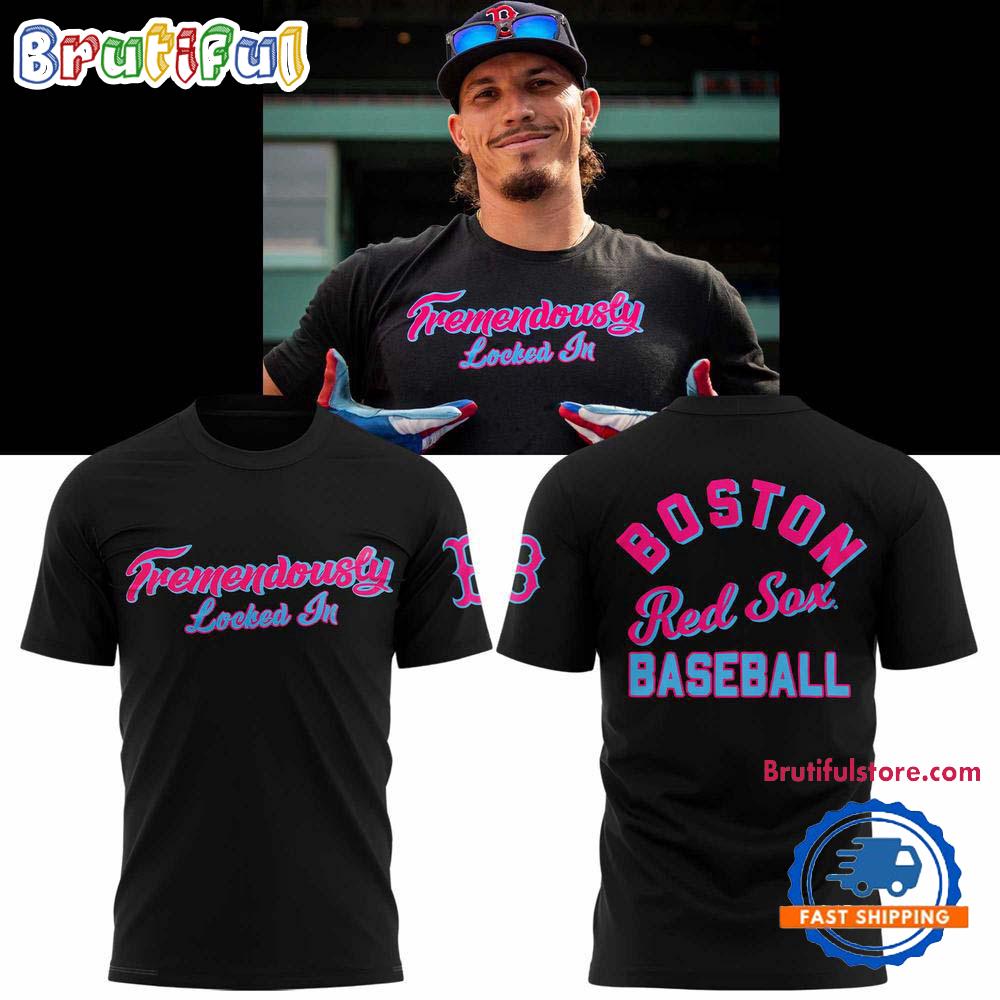Boston Red Sox Tremendously Locked In New Design 3D Shirt