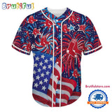 Boston Red Sox USA Flag Independence Day Baseball Jersey, Sport Team 4th of July Jersey