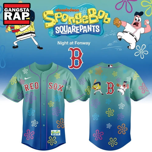 Boston Red Sox x SpongeBob SquarePants Night at Fenway 2026 Baseball Jersey