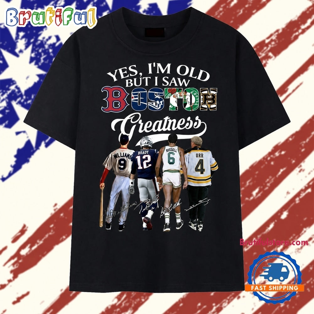 Boston Sports Legends Thank You For The Memories Graphic T Shirt