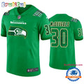 Brad Mcdougald Seattle Seahawks #30 Jersey St. Patricks Day Kelly Green Lucky Football Jersey