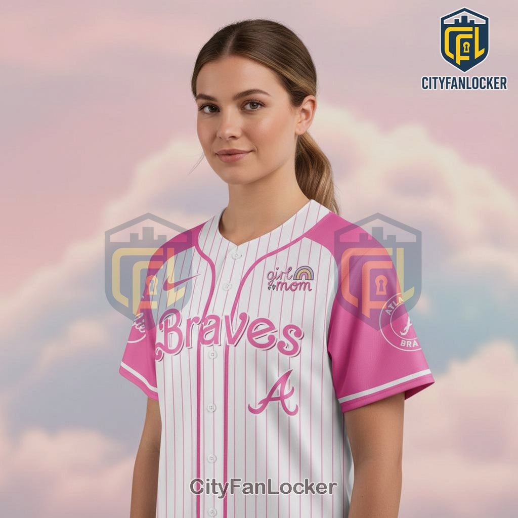 Braves Barbie Edition Baseball Jersey
