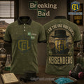 Breaking Bad Heisenberg I Am The One Who Knocks Olive Polo Shirt