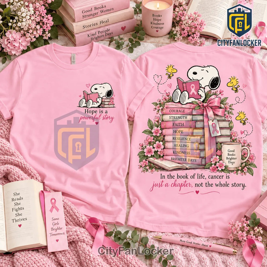 Breast Cancer Awareness Snoopy Shirt