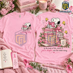 Breast Cancer Awareness Snoopy Shirt