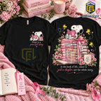 Breast Cancer Awareness Snoopy Shirt