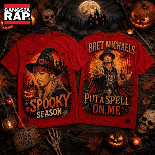 Bret Michaels Halloween Witch Hat Pumpkin Spooky Season 3D Shirt , Music Trending 3D Shirt
