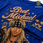 Bret Michaels Red White and Bret Casual Crewneck Shirt