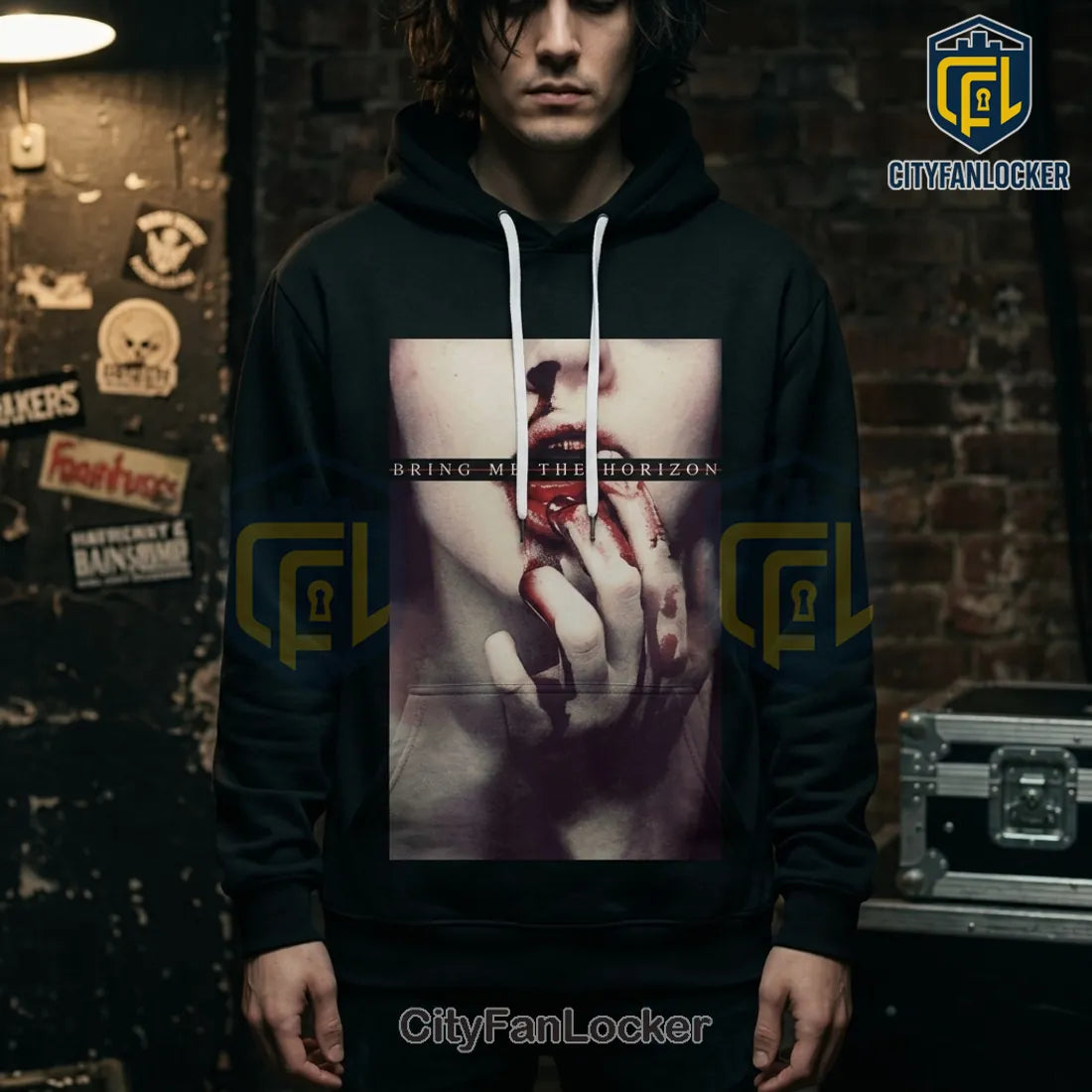 Bring Me The Horizon Post Human Nex Gen 2026 Tour Black Hoodie