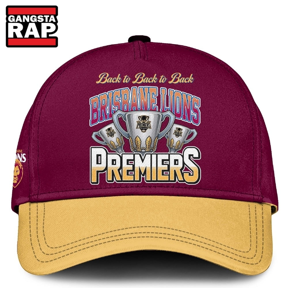 Brisbane Lions 2026 AFL Premiers Three Peat Limited Edition Cap