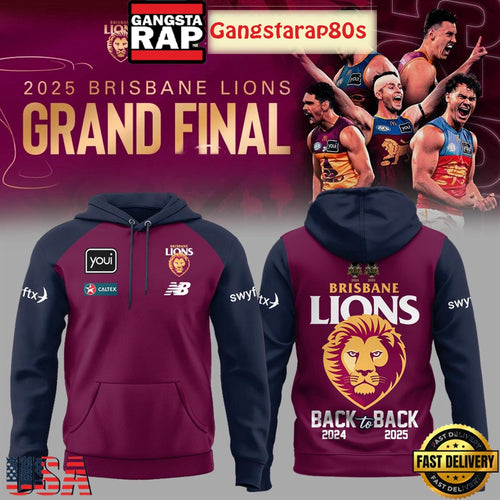 Brisbane Lions AFL Finals Premiers 2025 Special All Over Print Hoodie