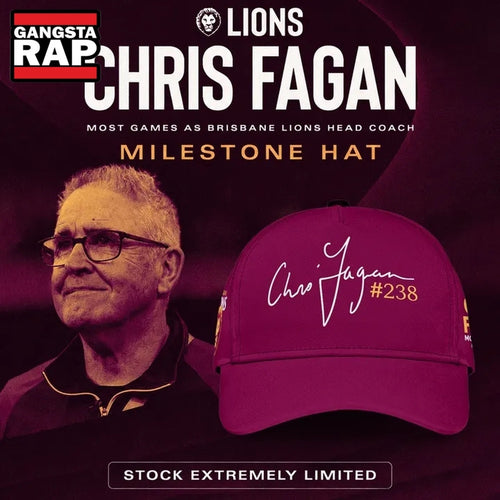 Brisbane Lions Chris Fagan Milestone Signature 2026 Cap Hat