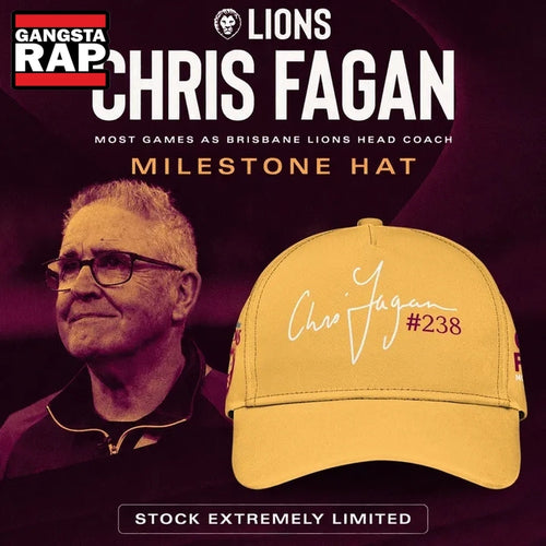 Brisbane Lions Chris Fagan Milestone Signature 2026 Gold Cap