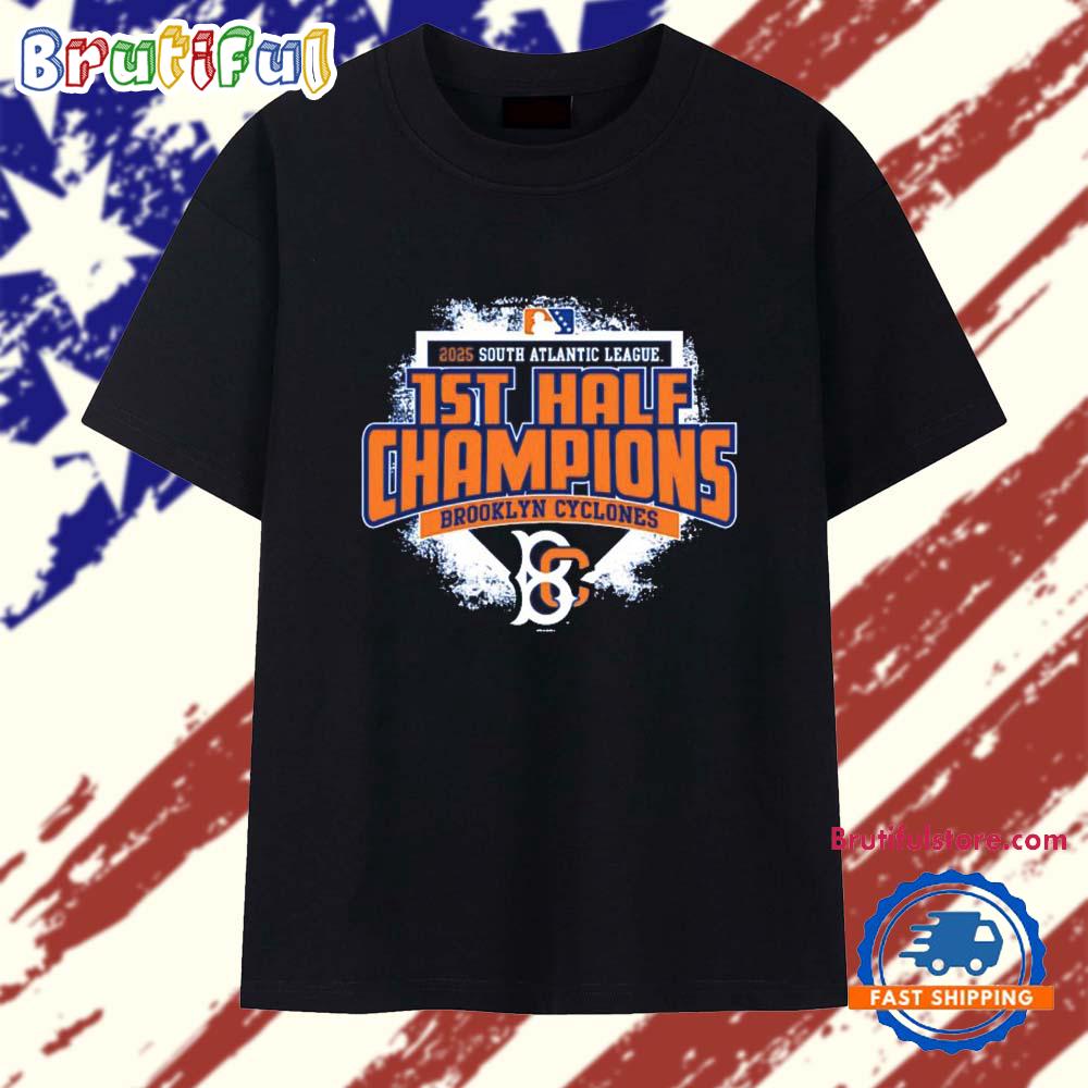 Brooklyn Cyclones First Half Champions 2025 South Atlantic League T Shirt