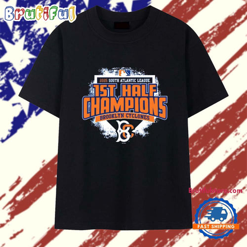 Brooklyn Cyclones First Half Champions 2025 South Atlantic League T Shirt