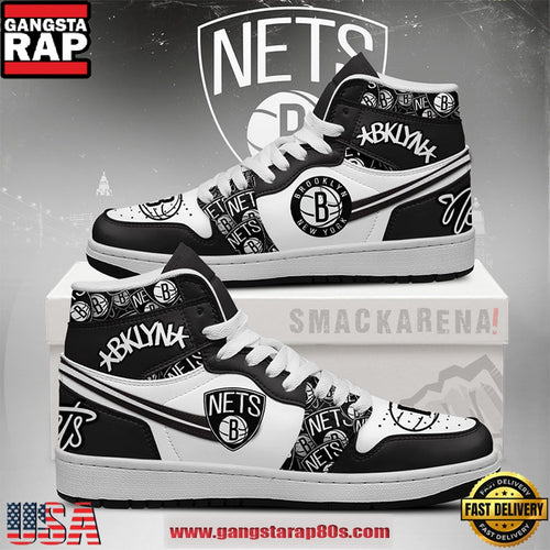 Brooklyn Nets NBA New 2026 Version Air Jordan 1 High Top Shoes