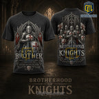 Brotherhood of Knights Templar Crusader Gothic Armor T-Shirt