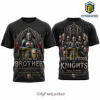 Brotherhood of Knights Templar Crusader Gothic Armor T-Shirt
