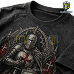 Brotherhood of Knights Templar Crusader Gothic Armor T-Shirt