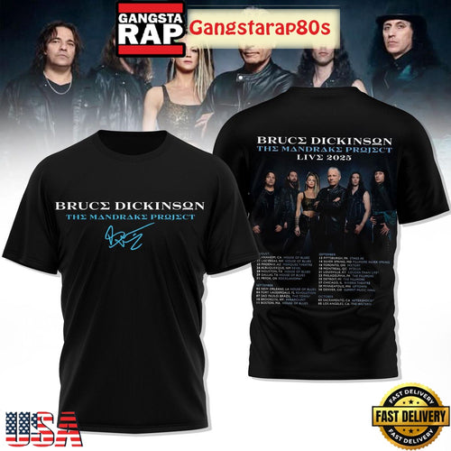 Bruce Dickinson The Mandrake Project Live 2025 T Shirt