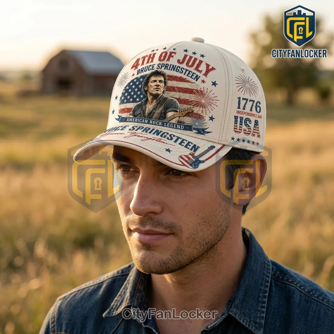 Bruce Springsteen 4th of July Independence Day American Cap