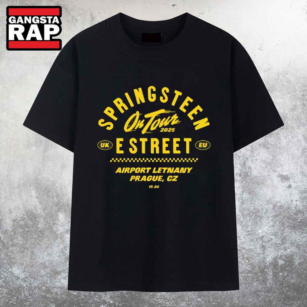 Bruce Springsteen And E Street Band Jun 15 2025 In Prague Crech Republic Tour T Shirt
