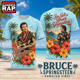 Bruce Springsteen Tropical Lei Hawaiian Floral 2026 3D Shirt