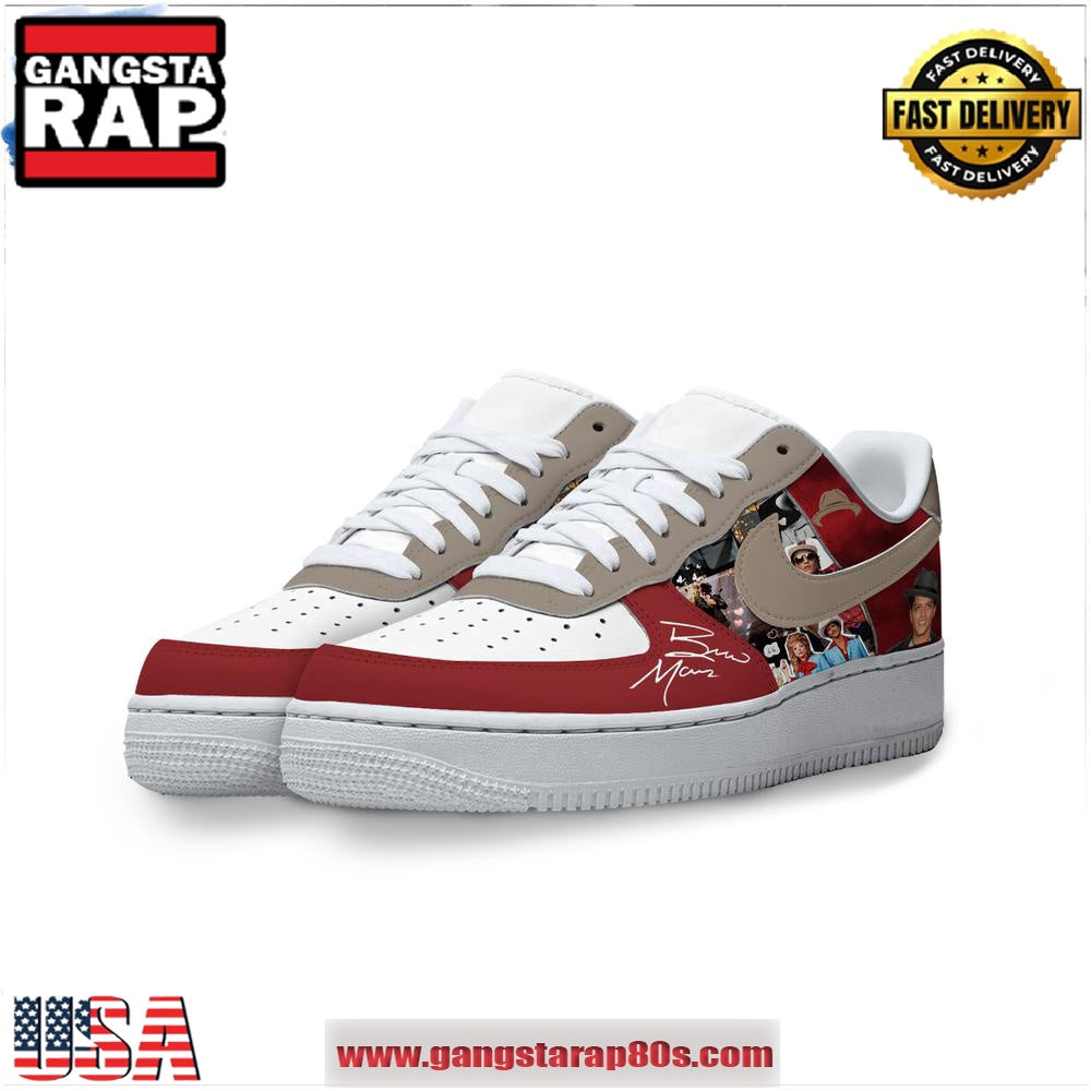 Bruno Mars My Darling Limited Edition Air Force 1 Running Sneakers Shoes