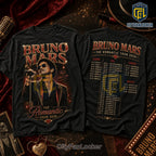 Bruno Mars The Romantic Tour 2026 Concert T-Shirt