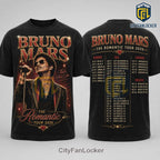 Bruno Mars The Romantic Tour 2026 Concert T-Shirt