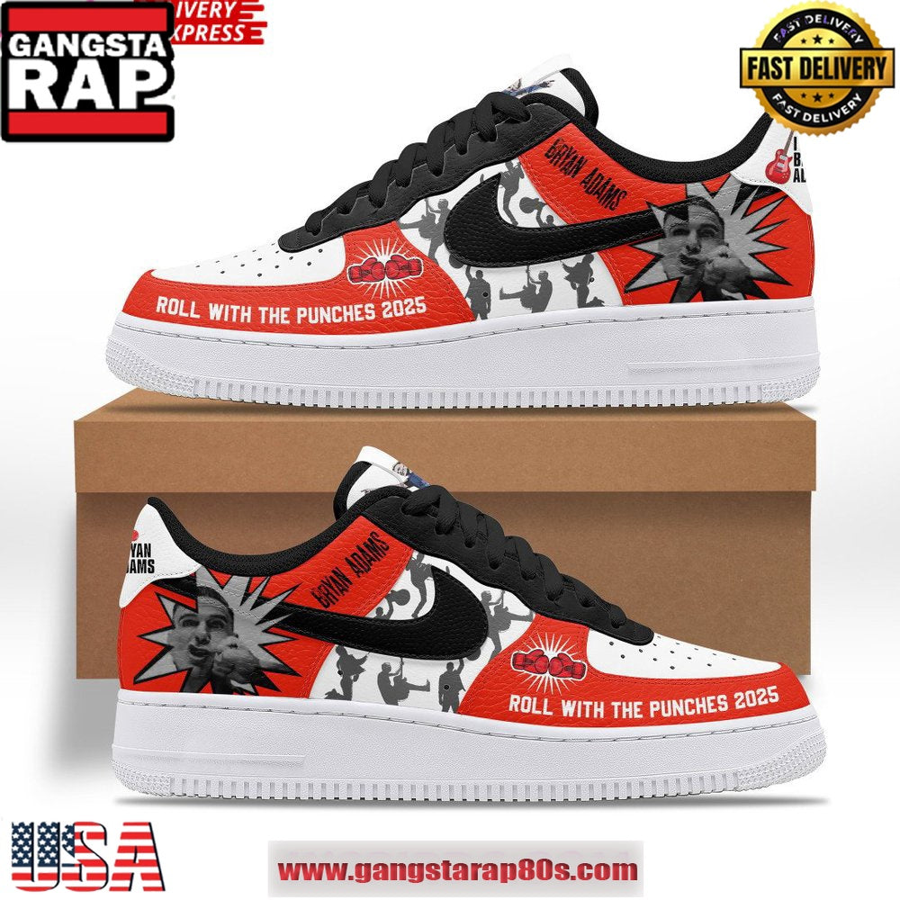 Bryan Adams Roll With The Punches 2025 Air Force 1 Running Sneakers Shoes