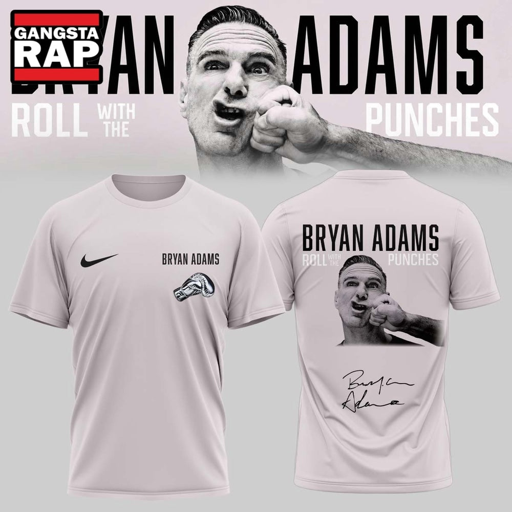 Bryan Adams Roll With The Punches Tour 2026 27 Signature 3D Shirt Hoodie T-Shirt