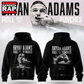 Bryan Adams Roll With The Punches Tour 2026 27 Signature Black Hoodie T-Shirt